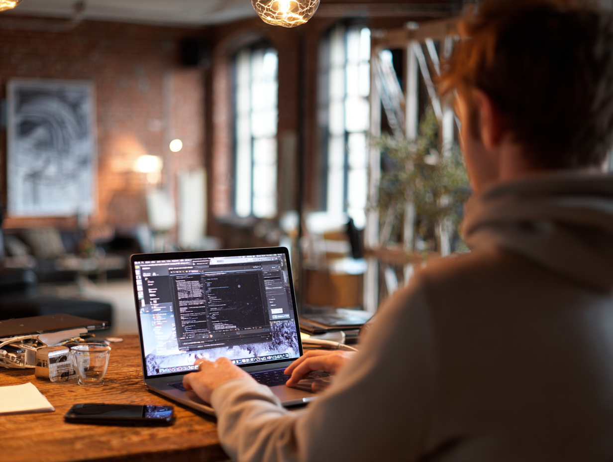 Mobile app prototyping screens on devices